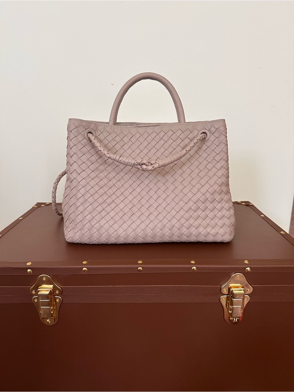Quince Romy handwoven satchel